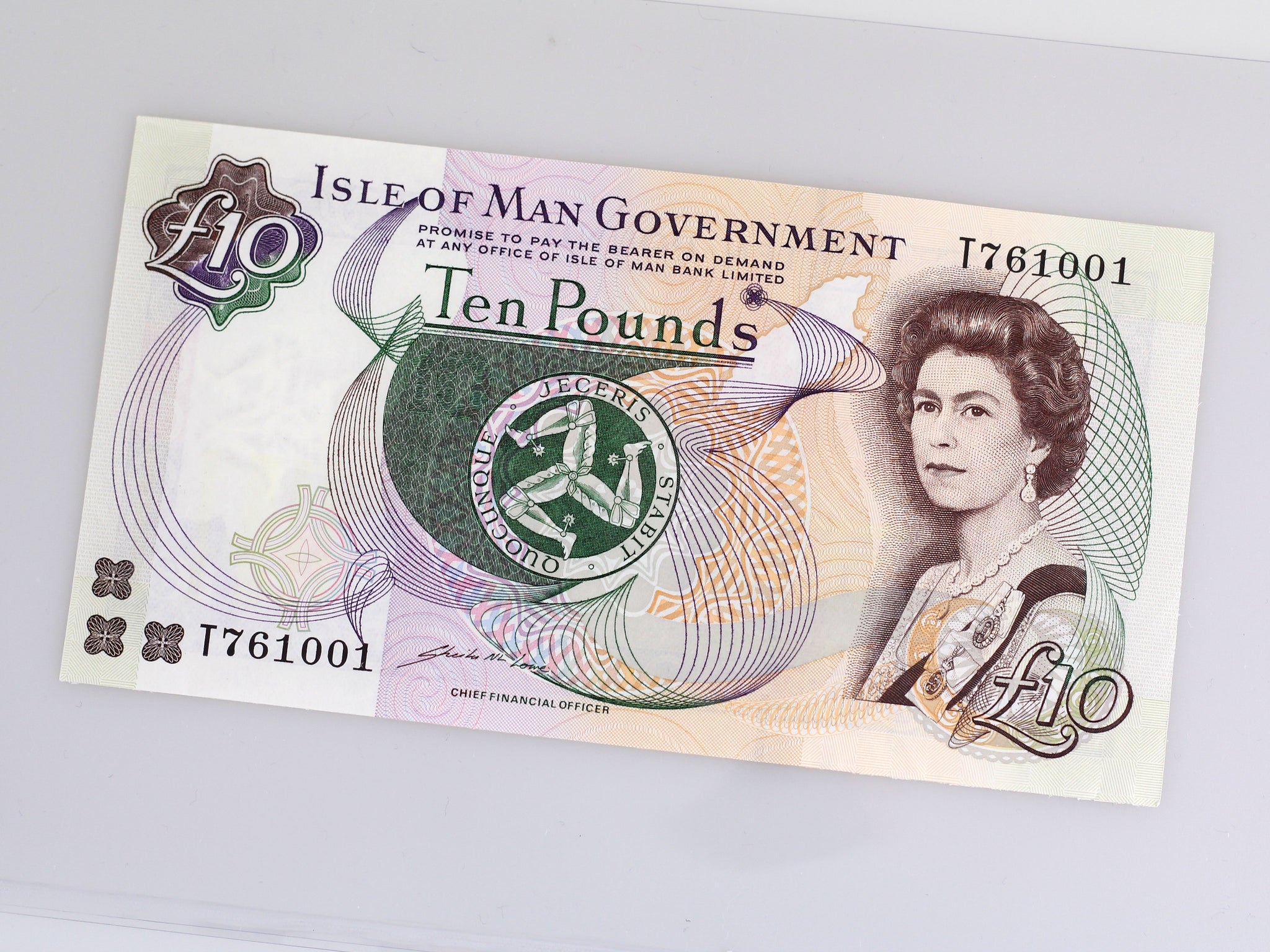 Isle of Man £10 Banknote (Mint) - Sheila Lowe