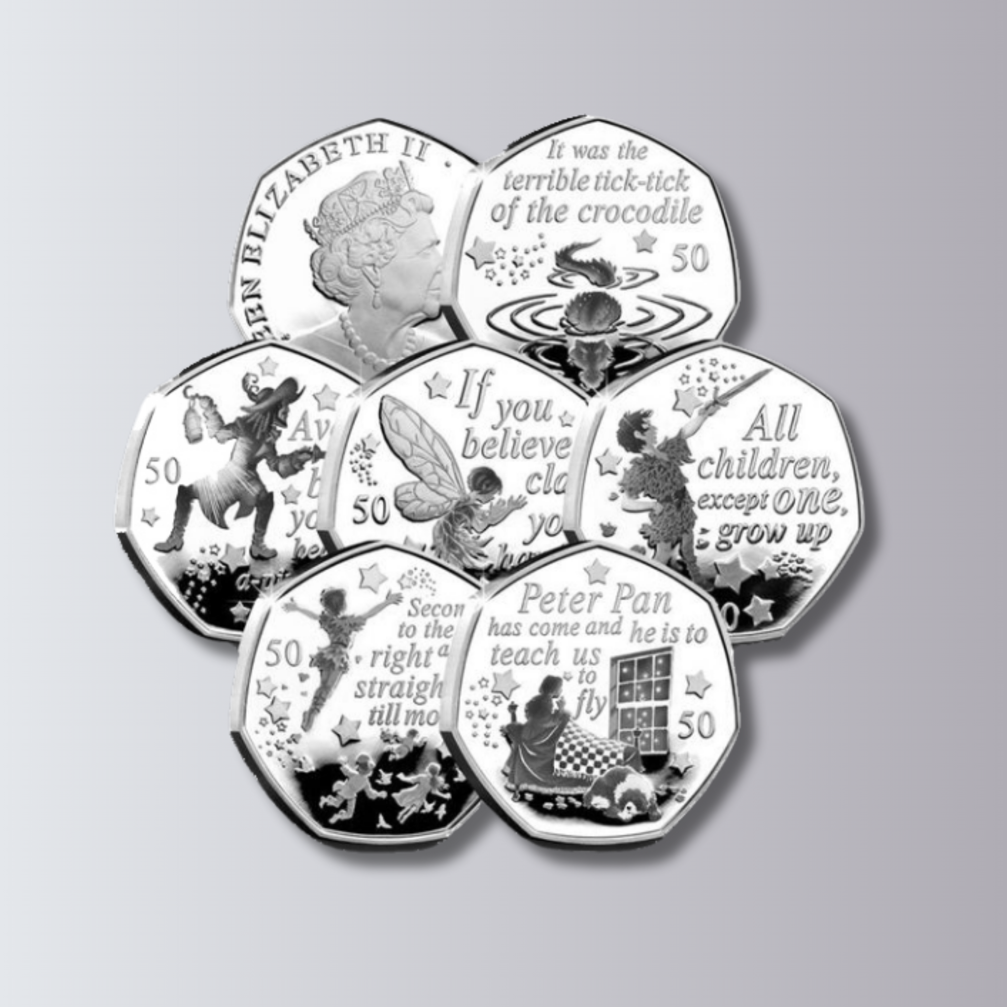 Peter Pan Part One Six 50p Coin Collection