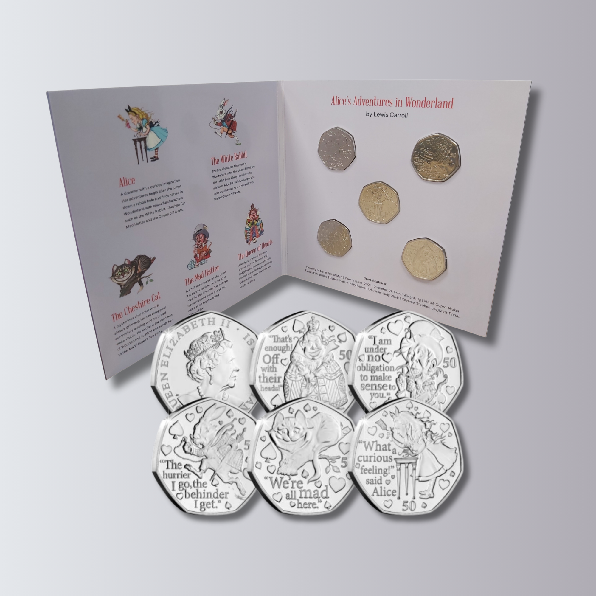 Alice’s Adventures in Wonderland 50p Coin Collection