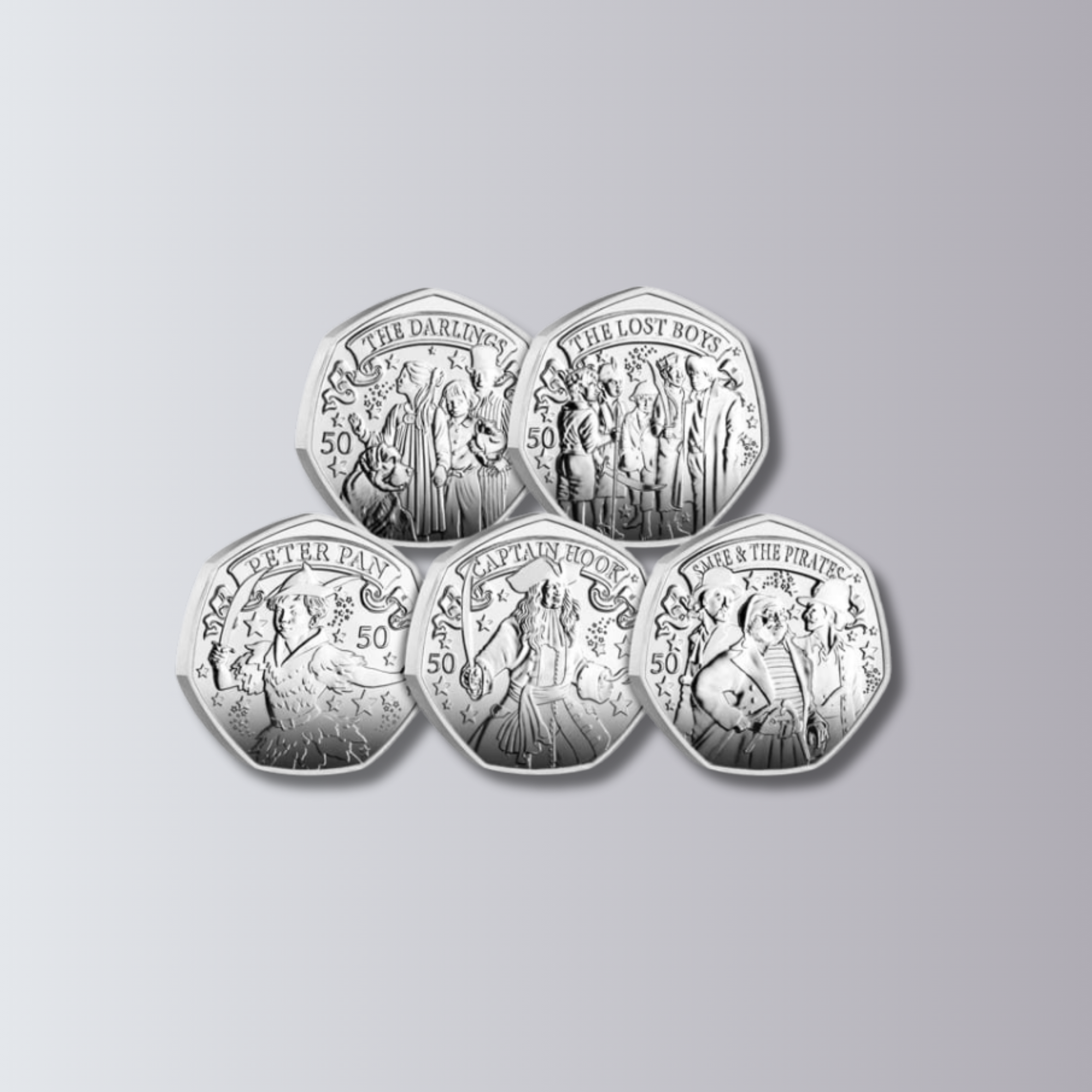 Peter Pan Part Three - Five 50p Coin Collection