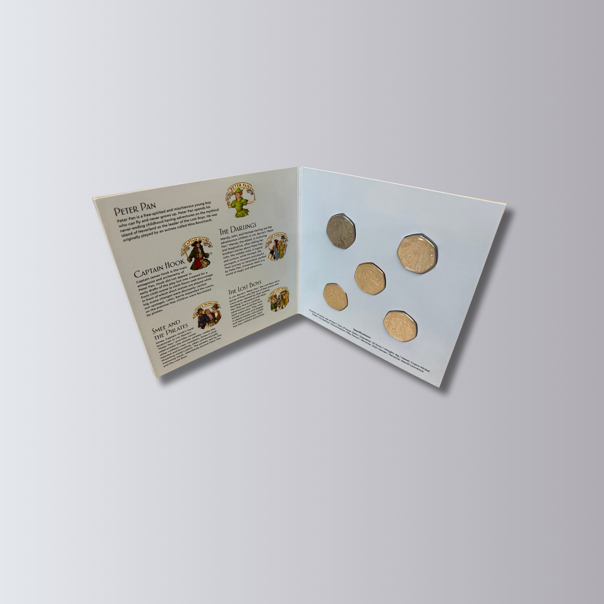 Peter Pan Part Three - Five 50p Coin Collection