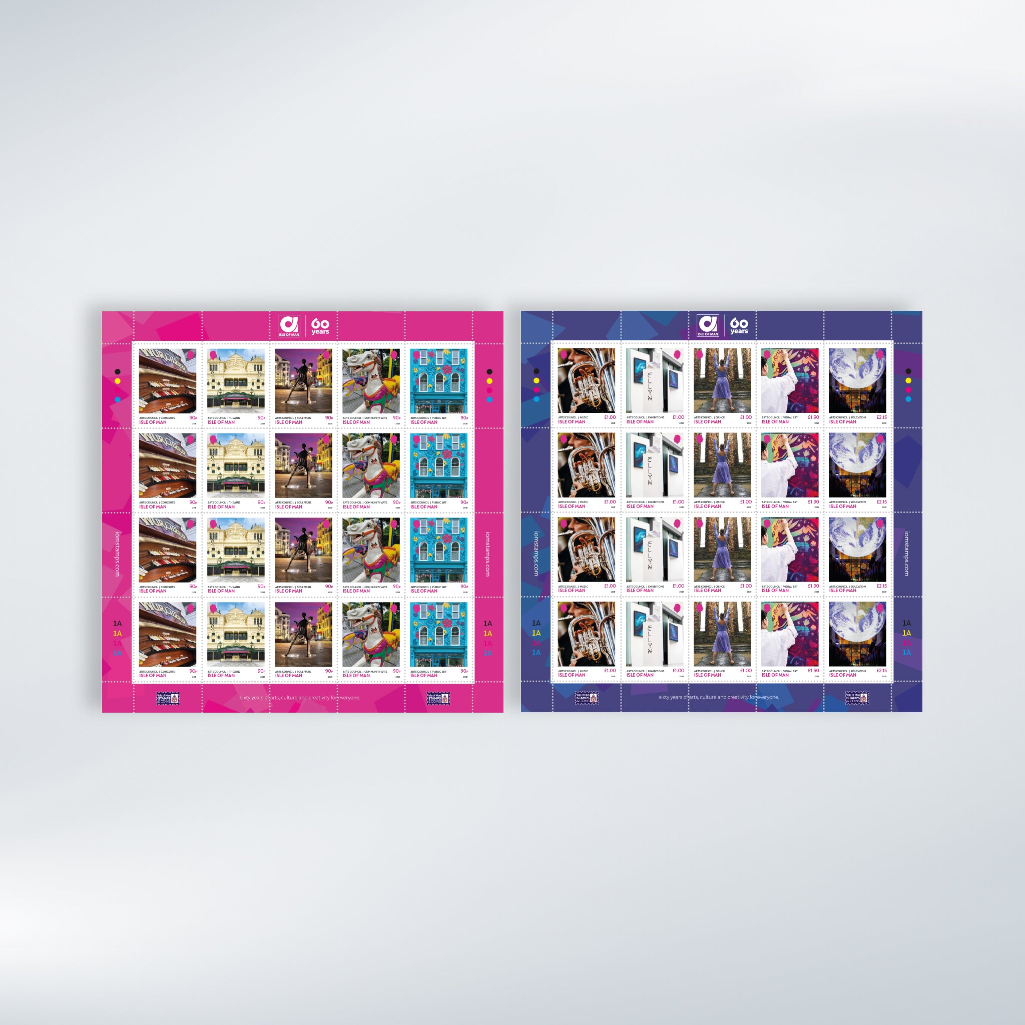 Isle of Man Arts Council 60th Anniversary Sheet Set