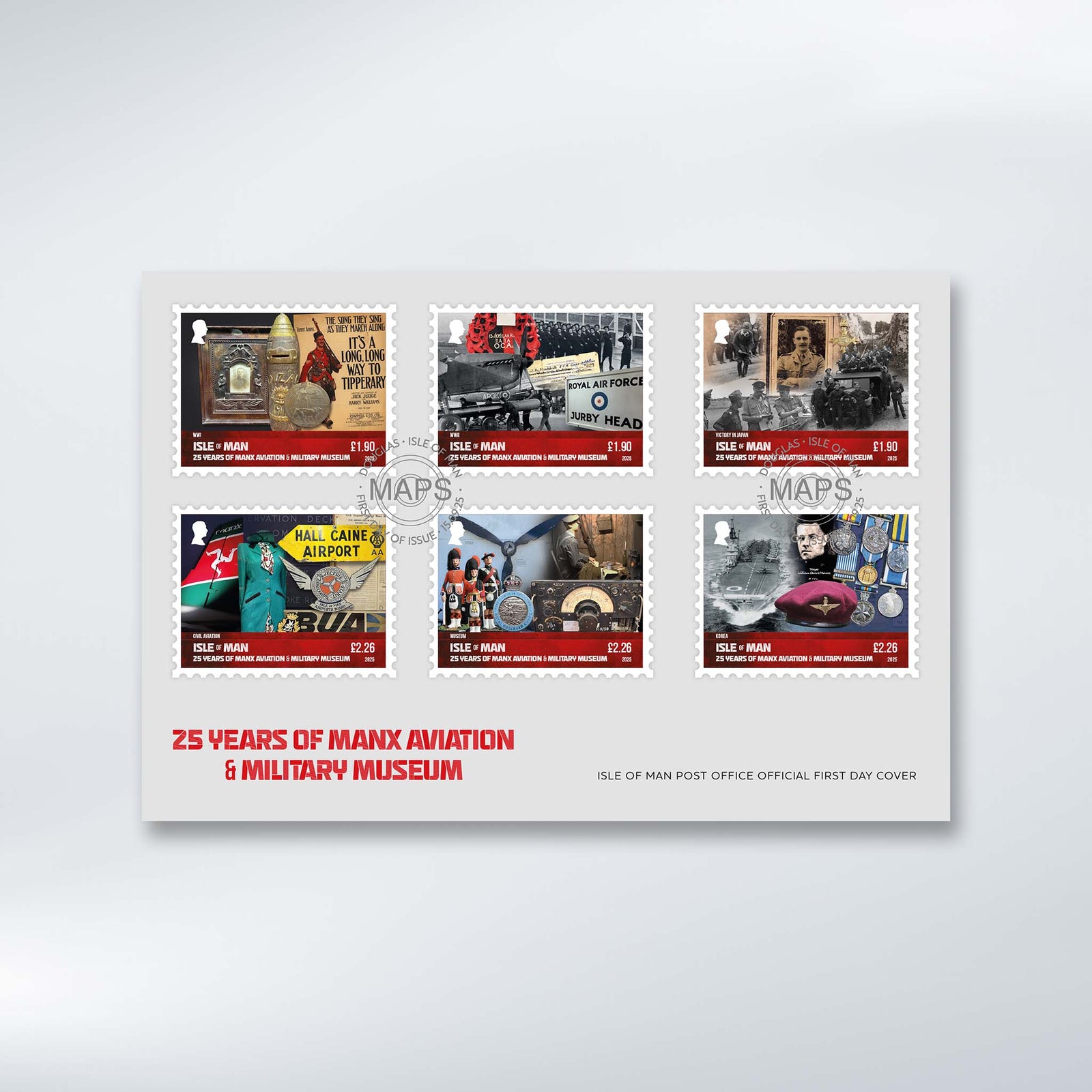 25 Years of the Manx Aviation and Military Museum First Day Cover