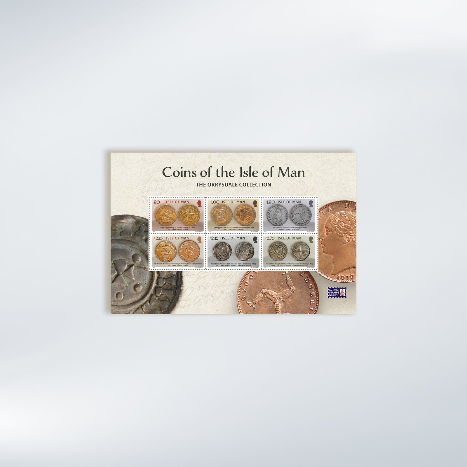 Coins of the Isle of Man Booklet Pane