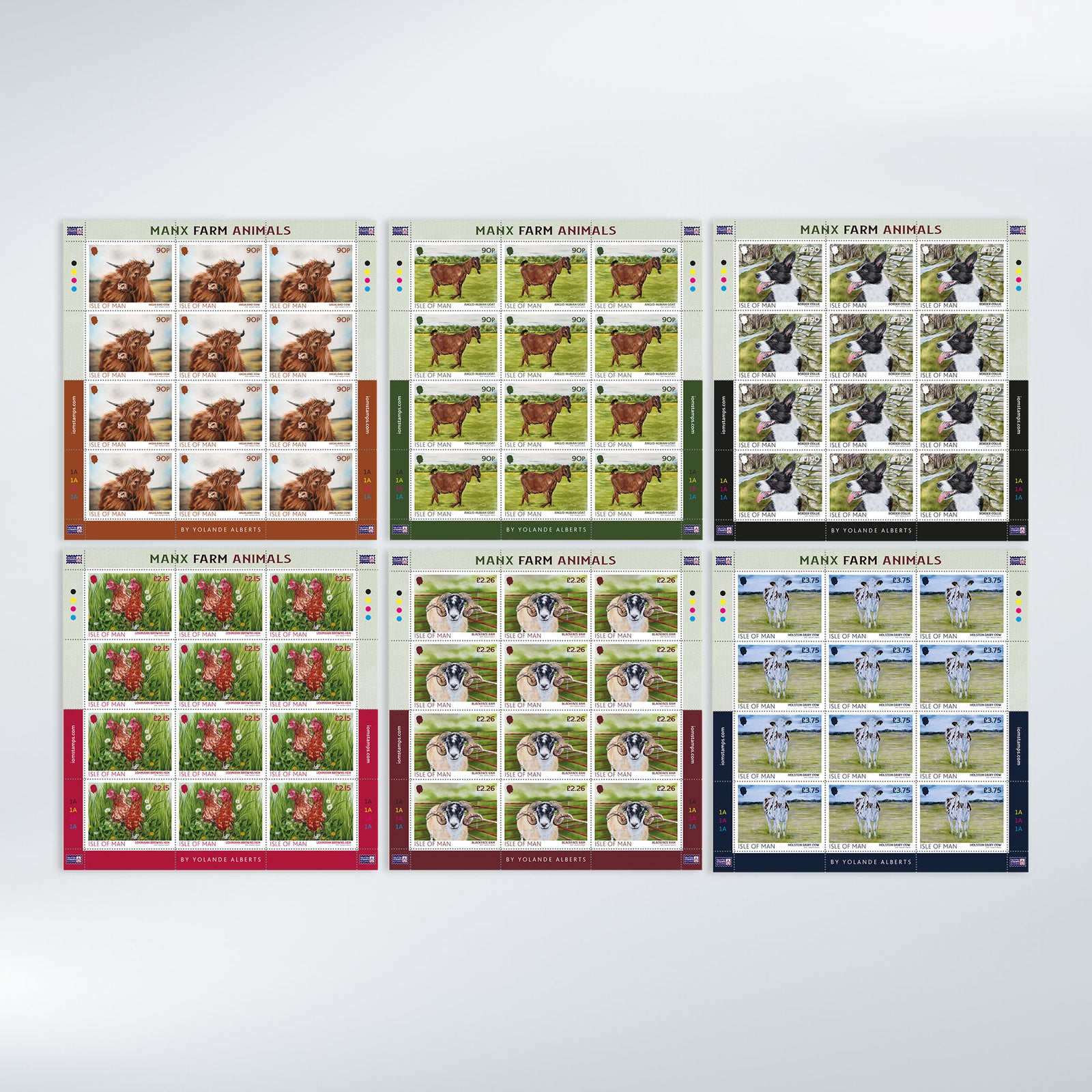 Manx Farm Animals Sheet Set