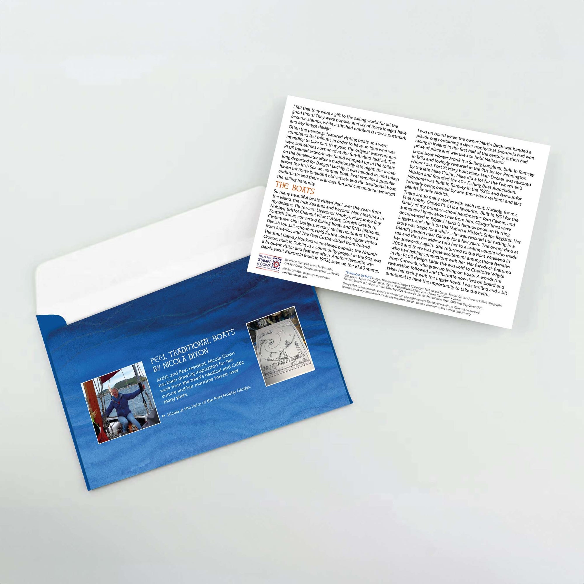 Peel Traditional Boats First Day Cover