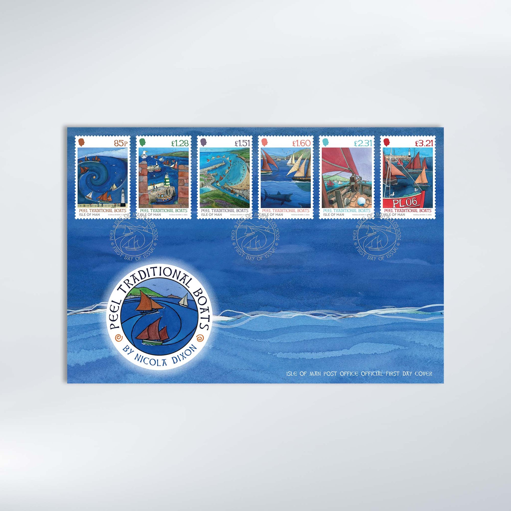 Peel Traditional Boats First Day Cover