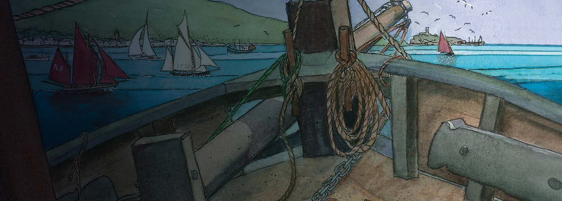 Isle of Man Stamps & Coins presents Peel Traditional Boats by Nicola Dixon