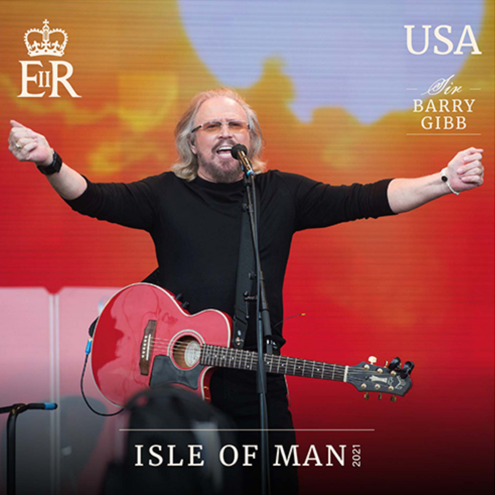 Sir Barry Gibb • Singer • Songwriter • Producer – Isle of Man Stamps and Coins