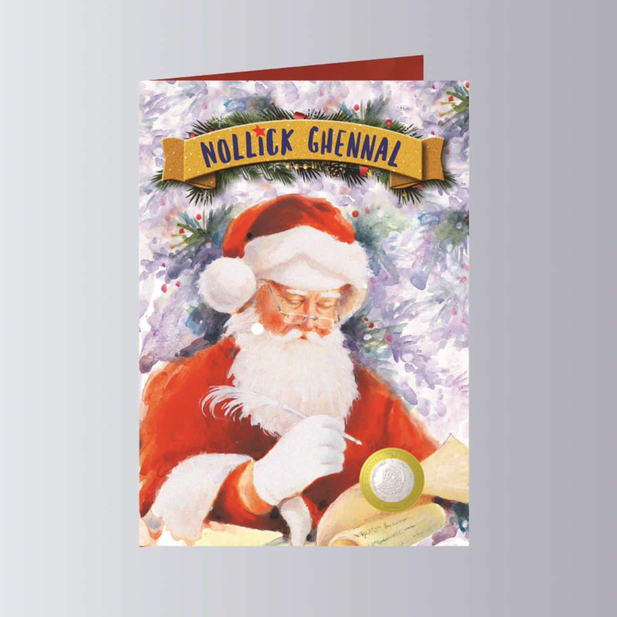 Isle of Man 2019 Santa £2 Coin Card