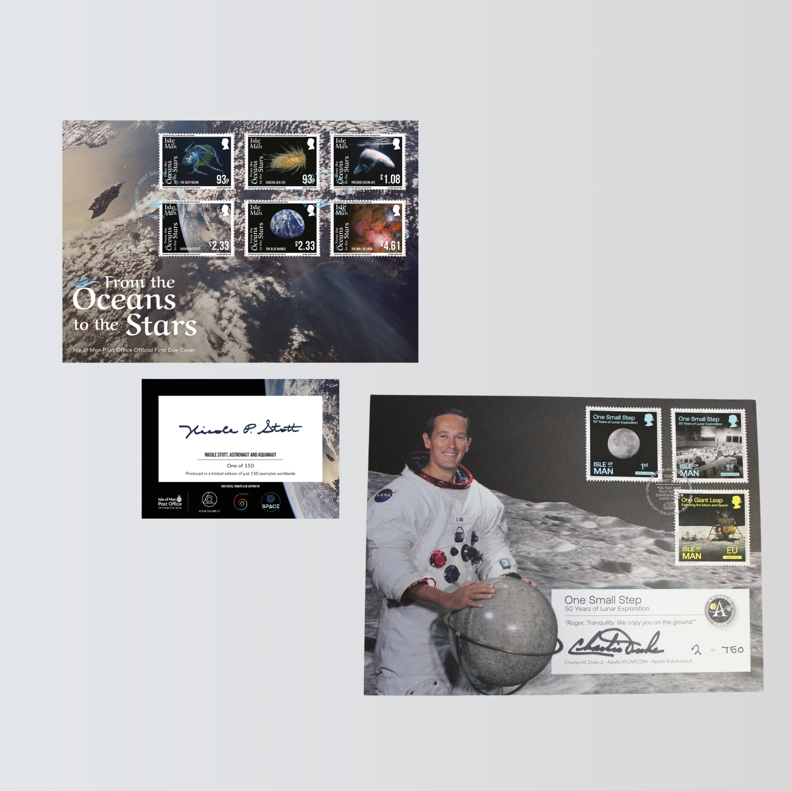 Nicole Stott and Charles Duke Signed Collection