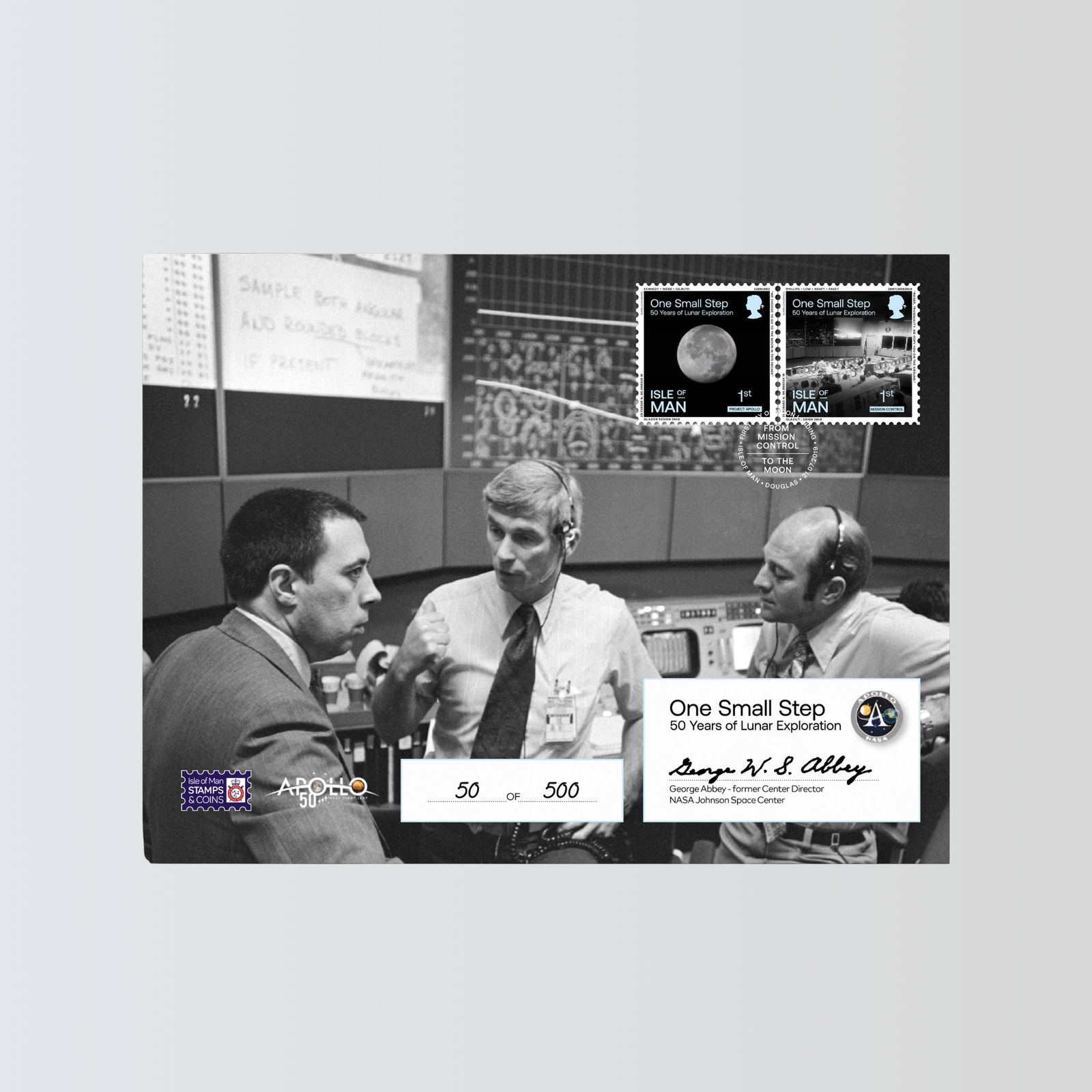 Moon landing – George Abbey Signed Cover