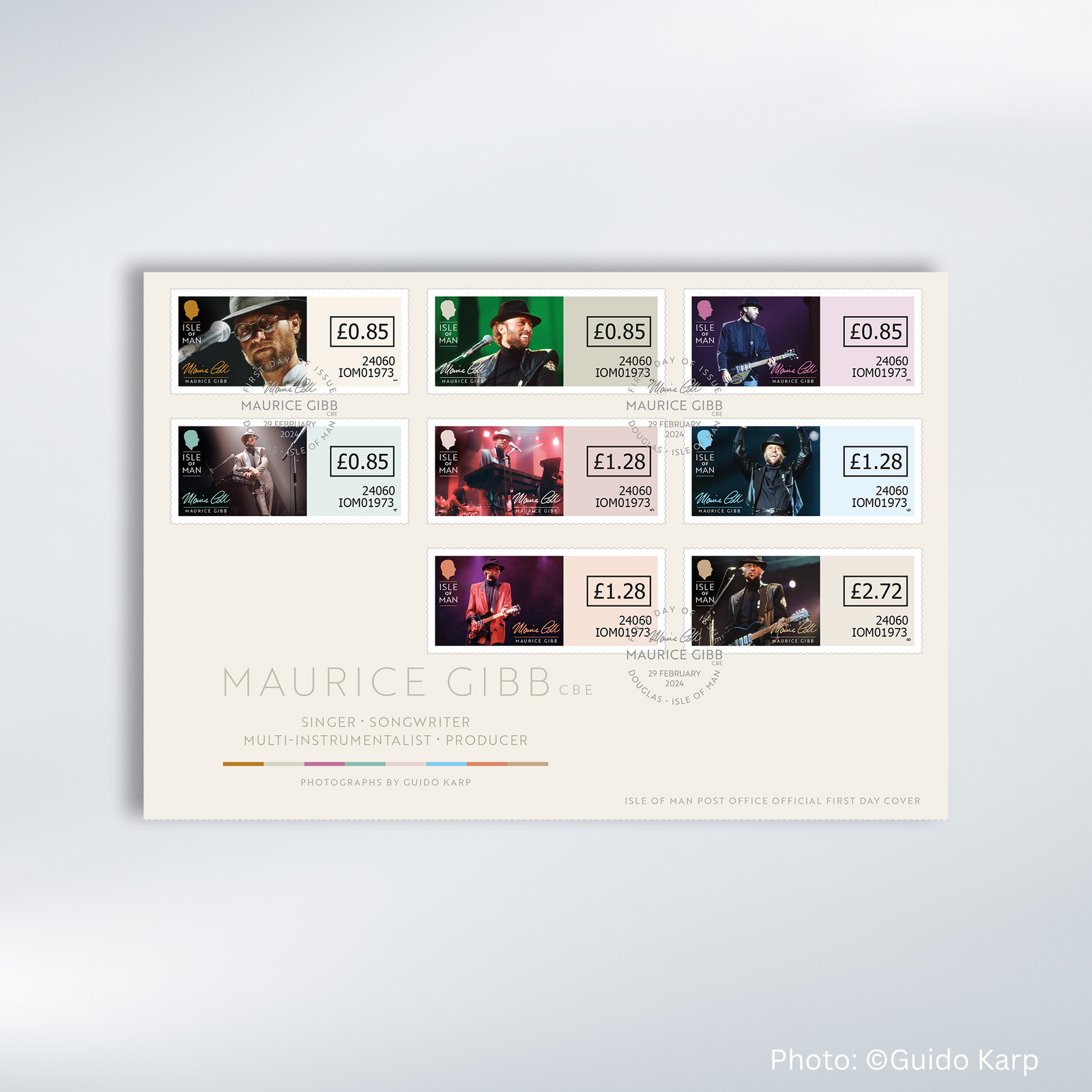 Maurice Gibb CBE Self-Adhesive First Day Cover