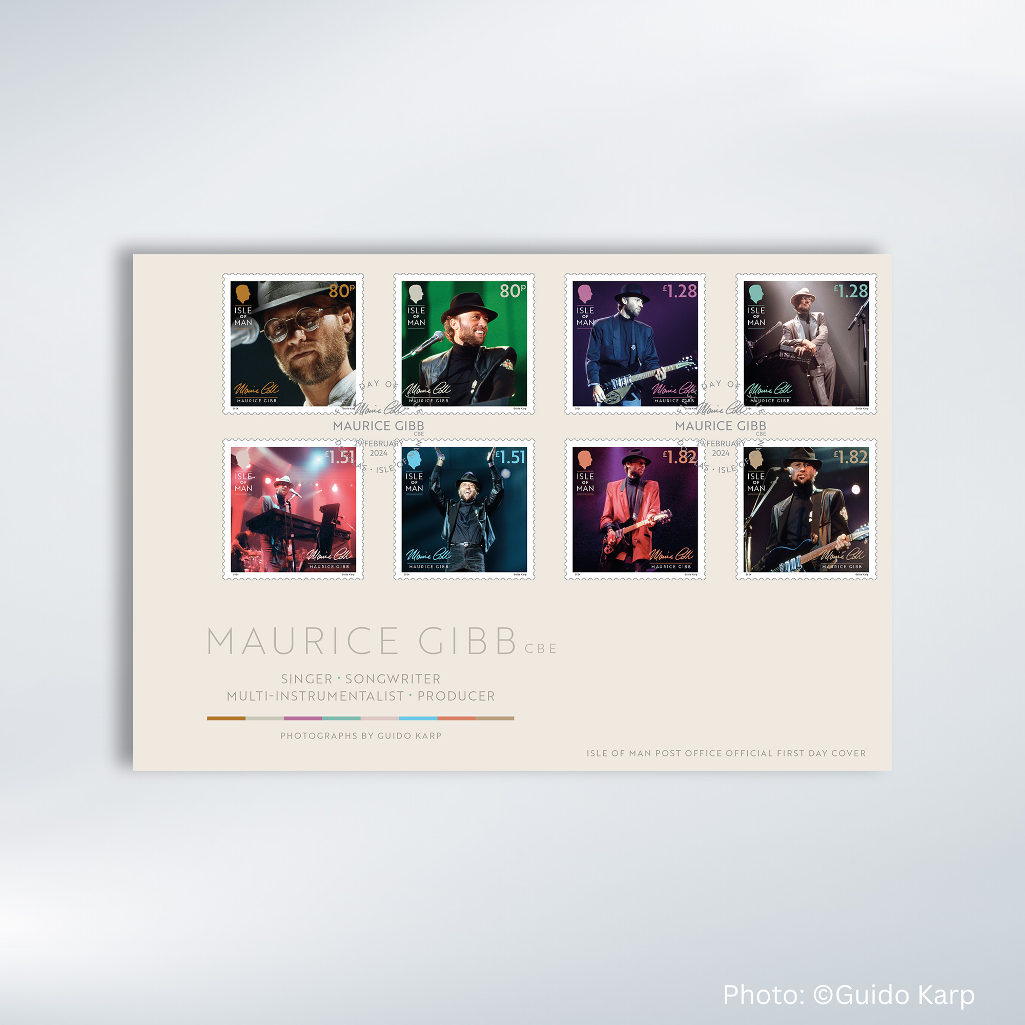 Maurice Gibb CBE First Day Cover
