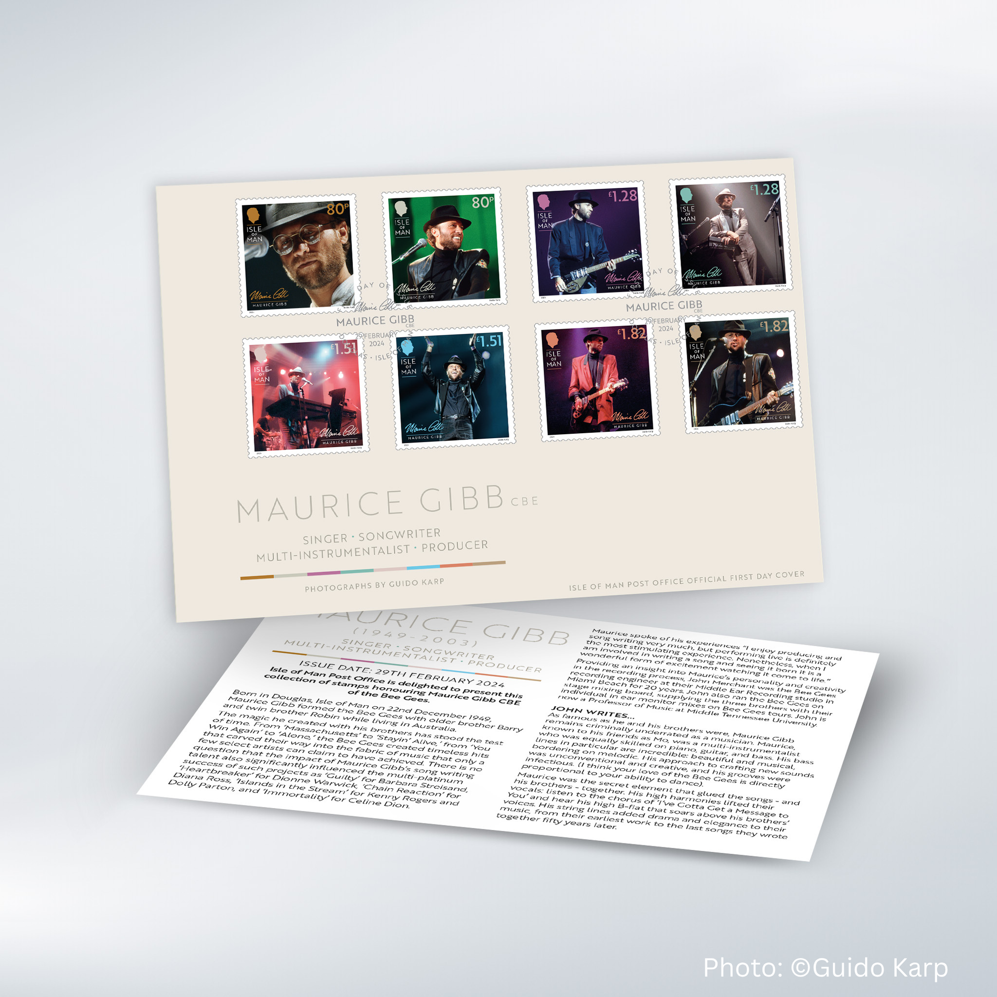 Maurice Gibb CBE First Day Cover