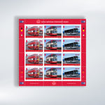 Manx Heritage Transport Buses Stamp Sheet