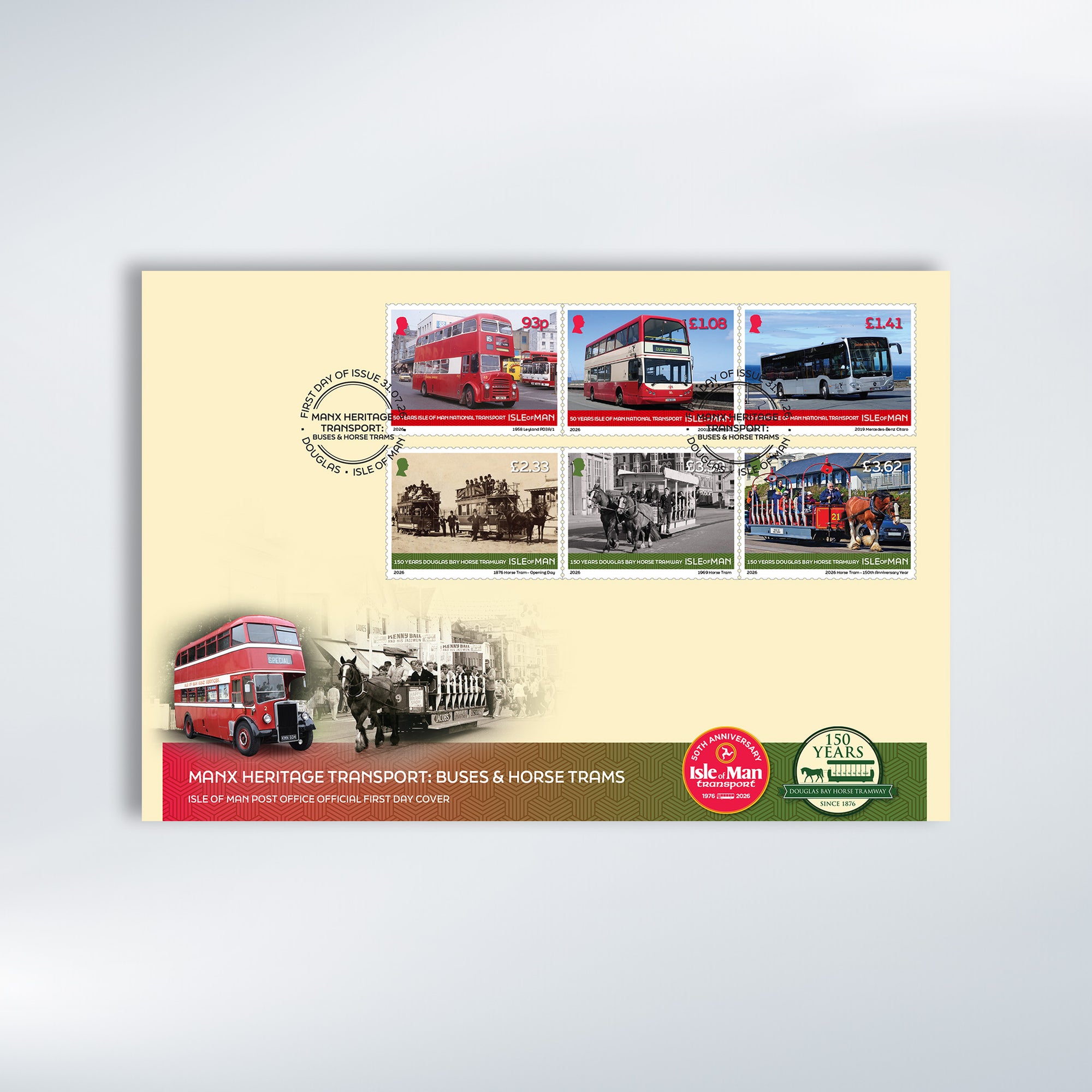Manx Heritage Transport First Day Cover