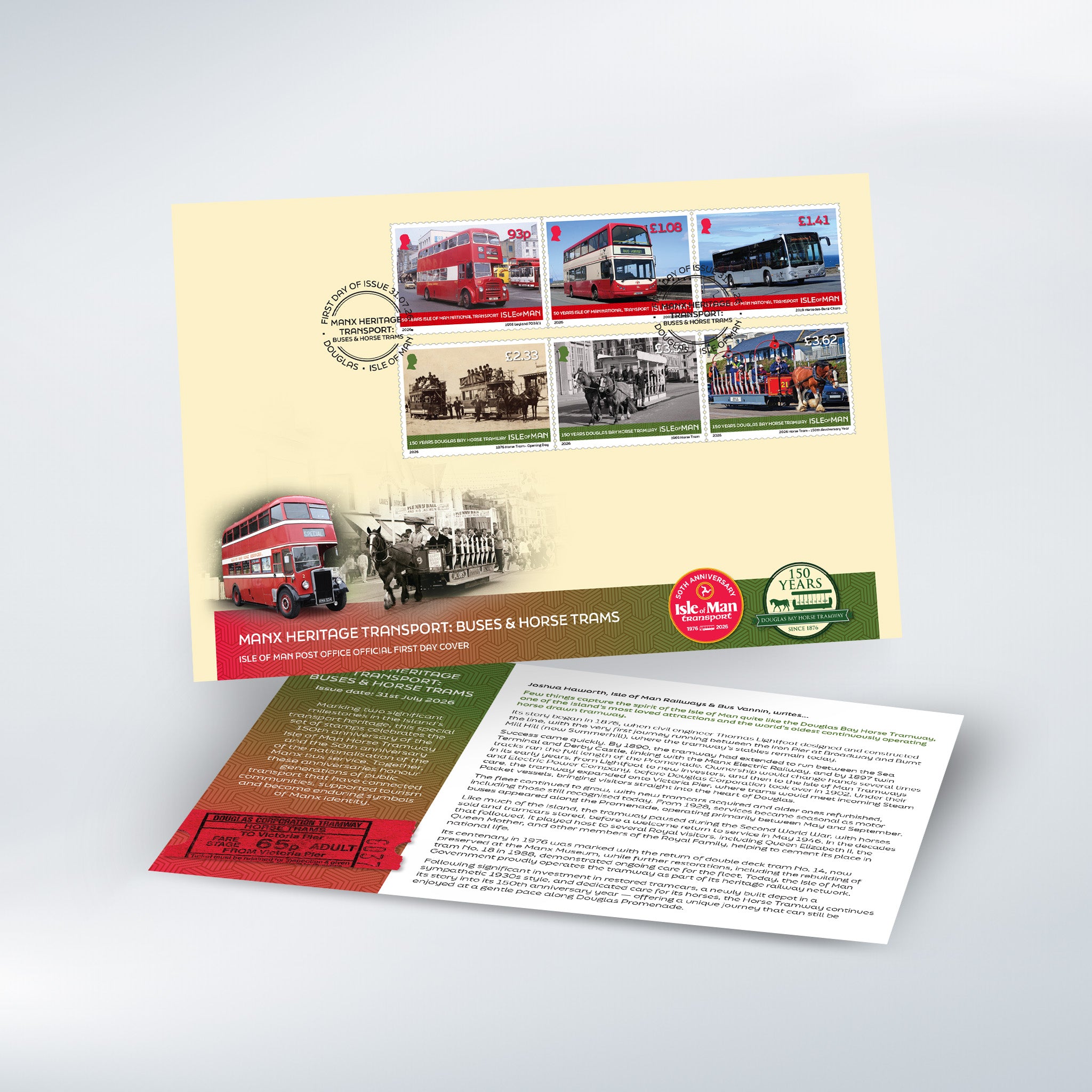 Manx Heritage Transport First Day Cover