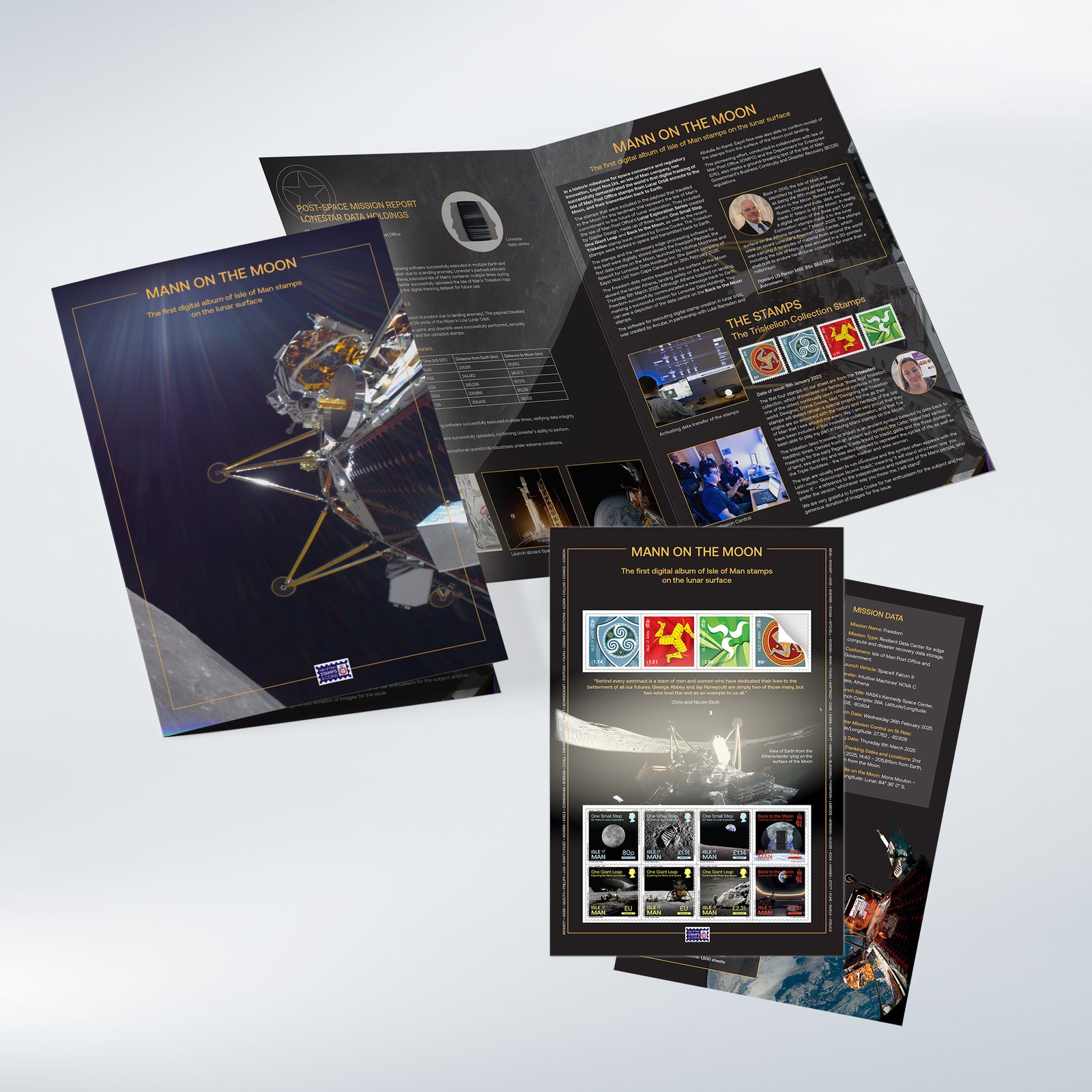 A World First Digital Franking of Stamps from Lunar Orbit