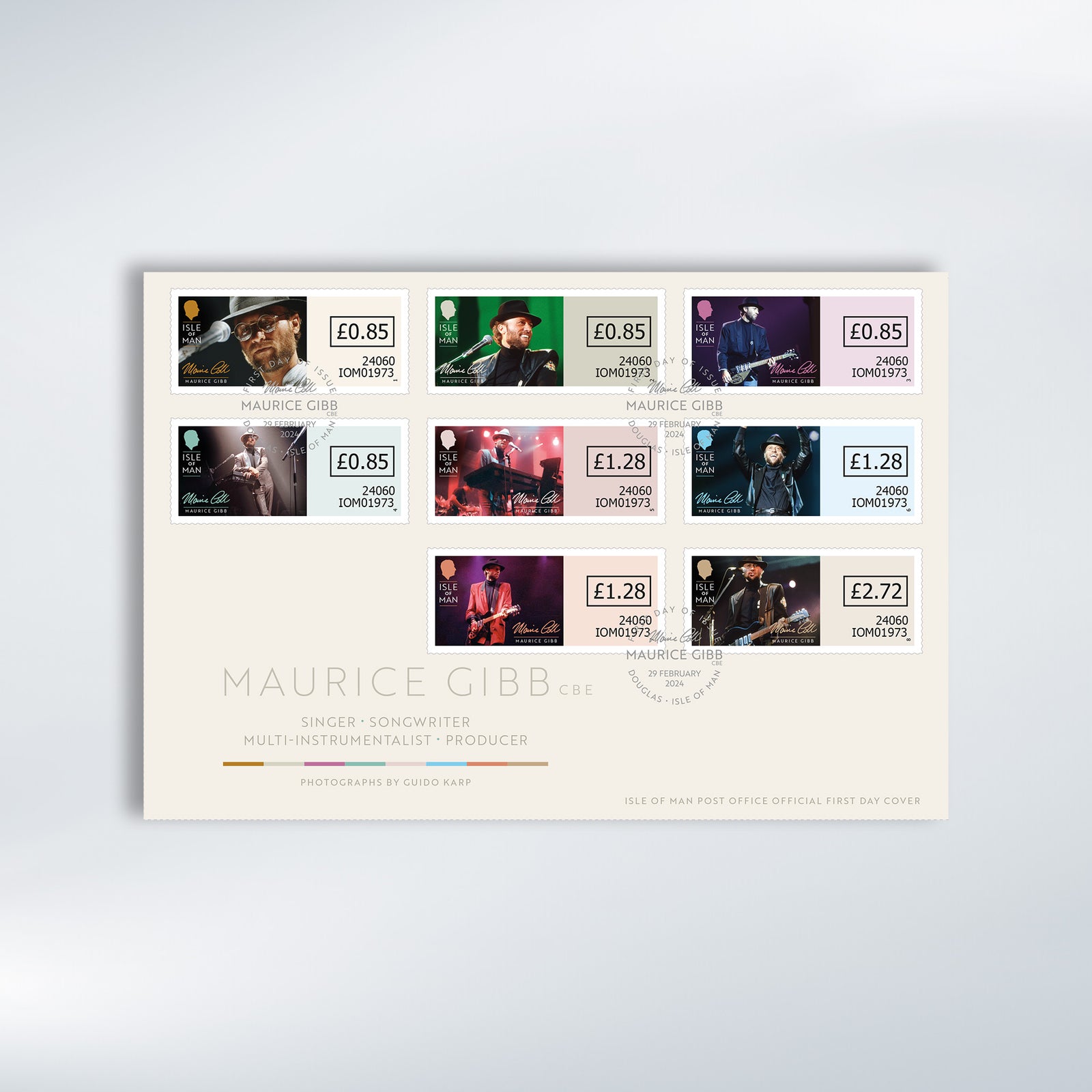 Maurice Gibb CBE Self-Adhesive First Day Cover