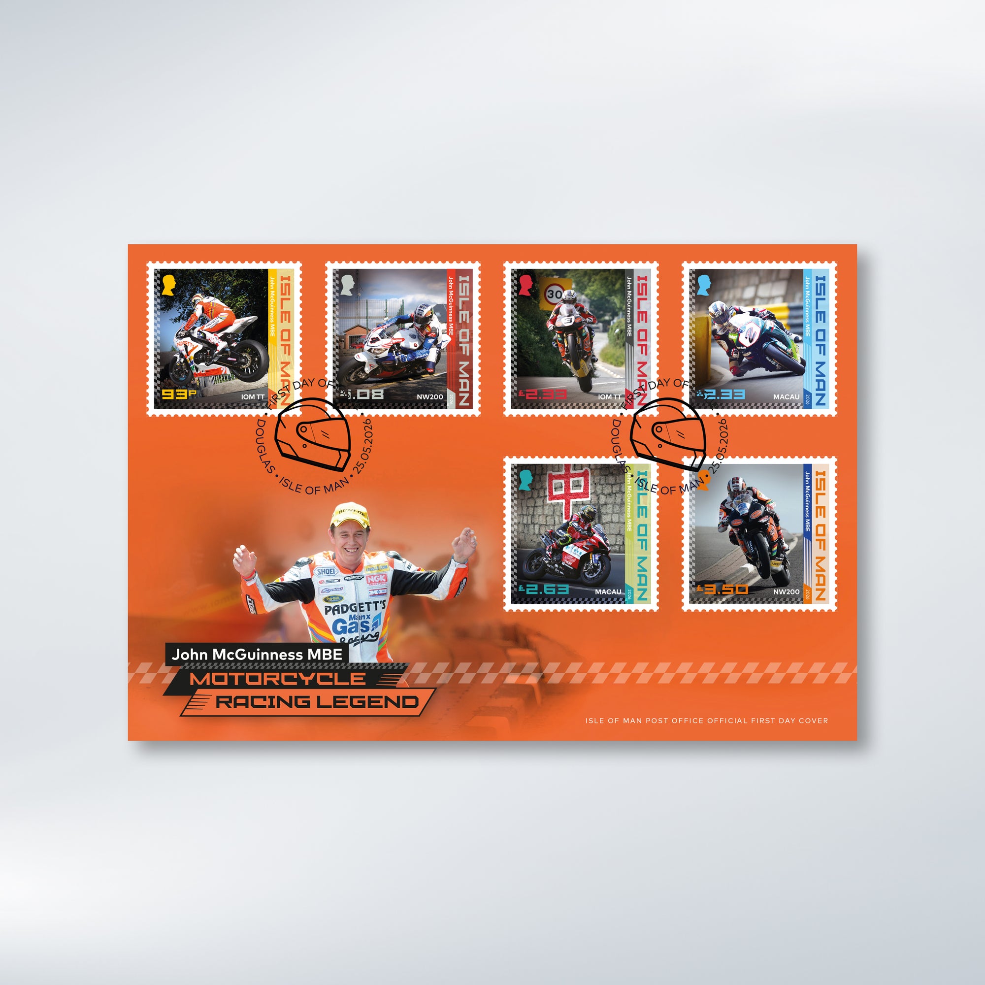 John McGuinness MBE Motorcycle Racing Legend First Day Cover