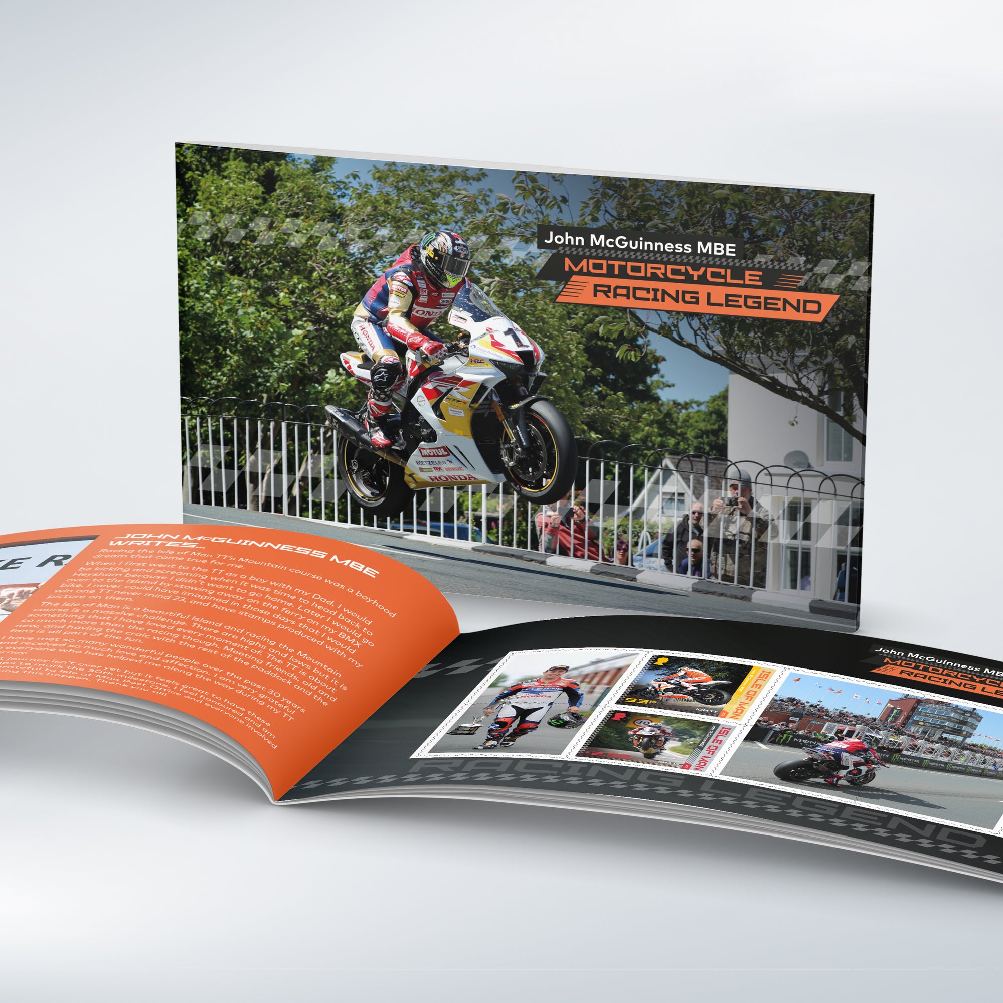John McGuinness MBE Motorcycle Racing Legend Prestige Booklet