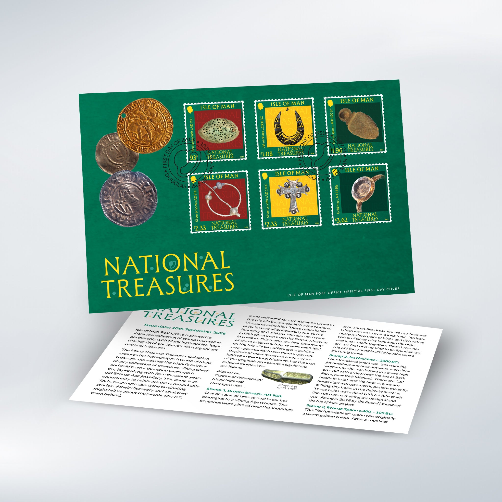 National Treasures First Day Cover