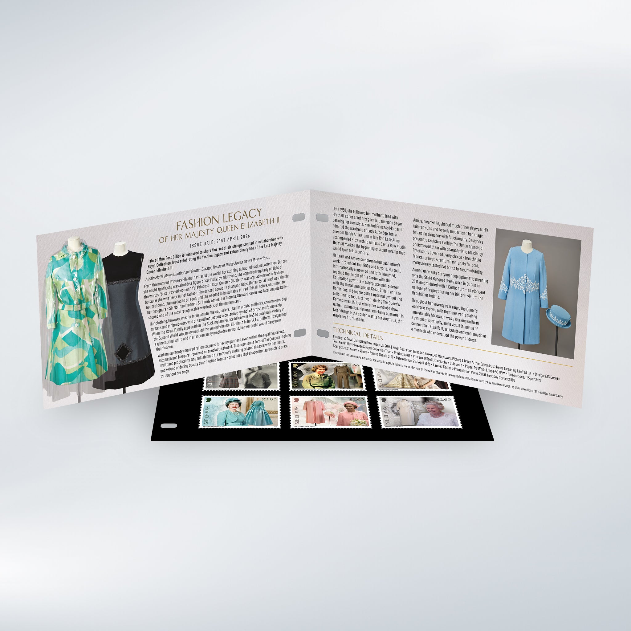 Fashion Legacy of Her Majesty Queen Elizabeth II Presentation Pack
