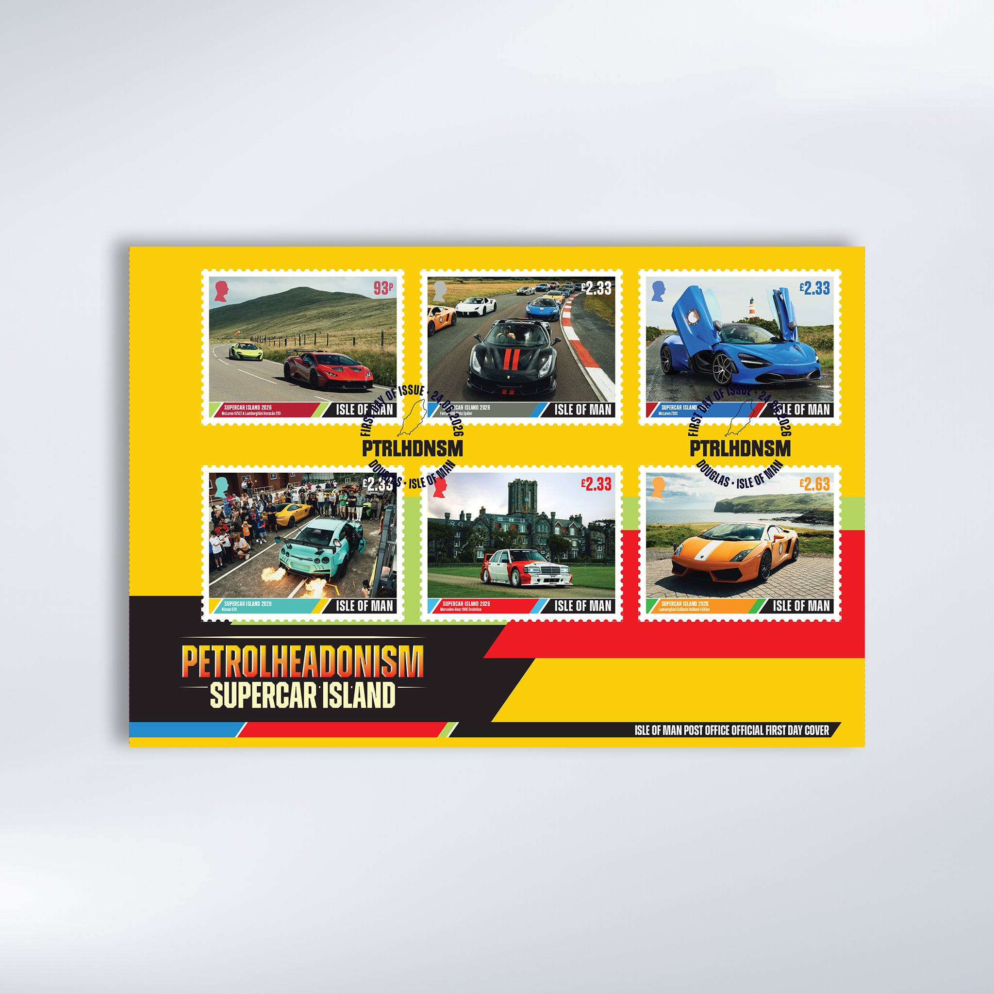 Petrolheadonism - Supercar Island First Day Cover