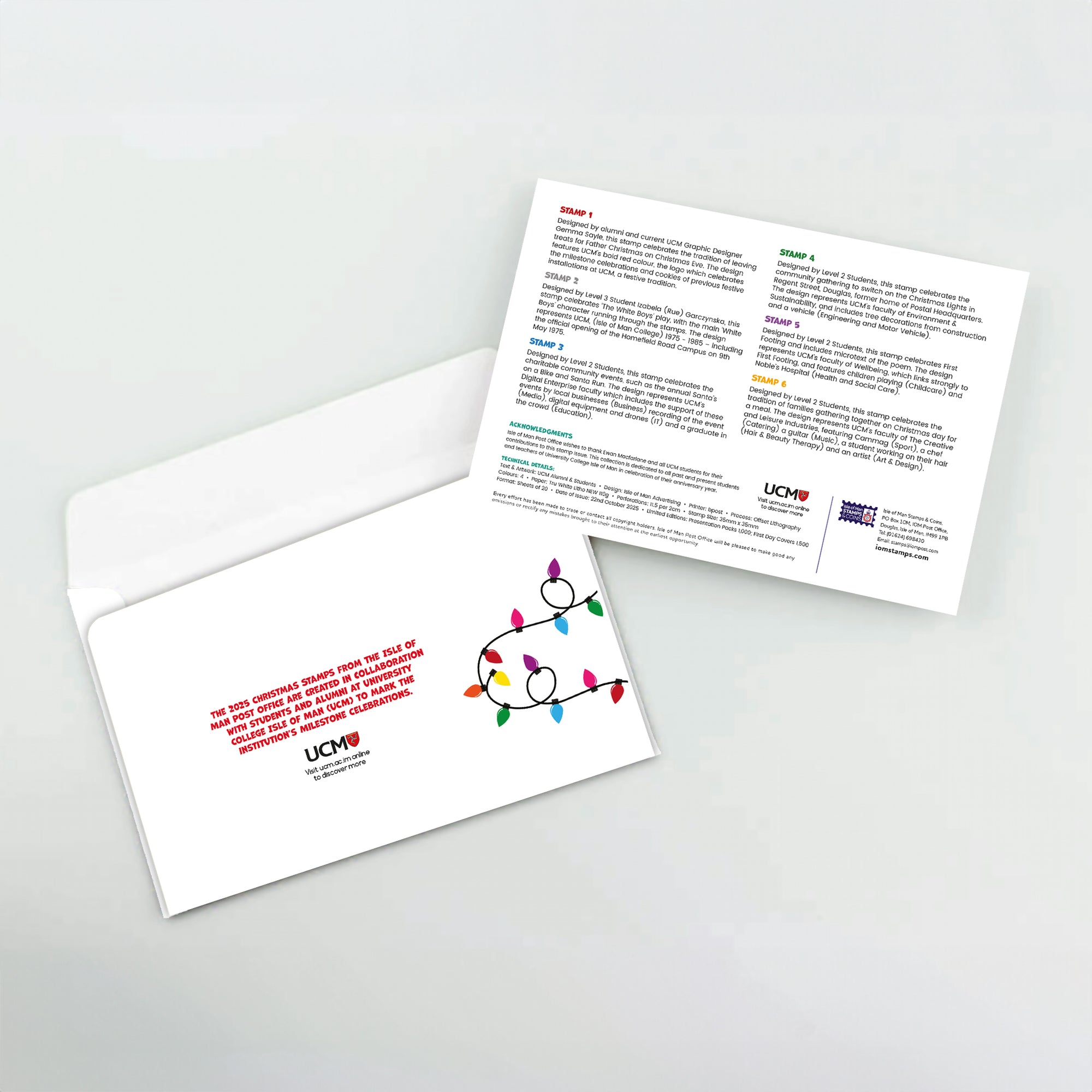 Crank Up Christmas Self-Adhesive Set First Day Cover