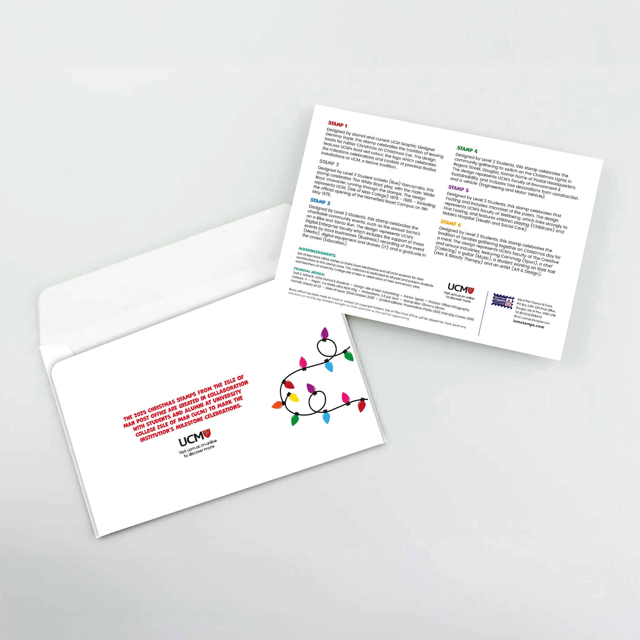 Crank Up Christmas Self-Adhesive Set First Day Cover